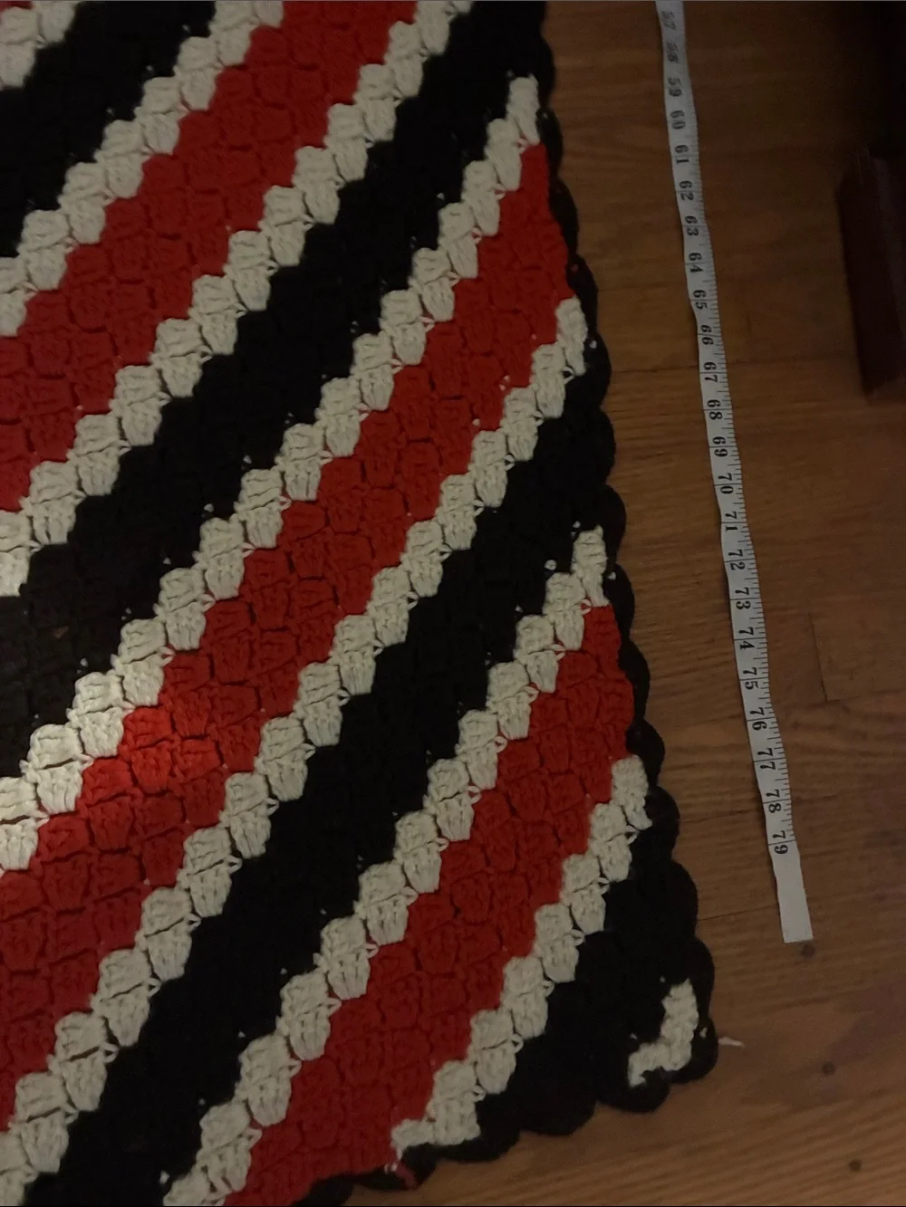Vintage crochet throw